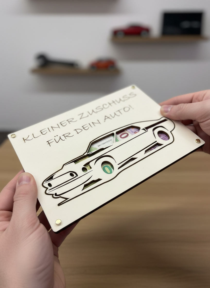 Kreatives Geldgeschenk aus Holz