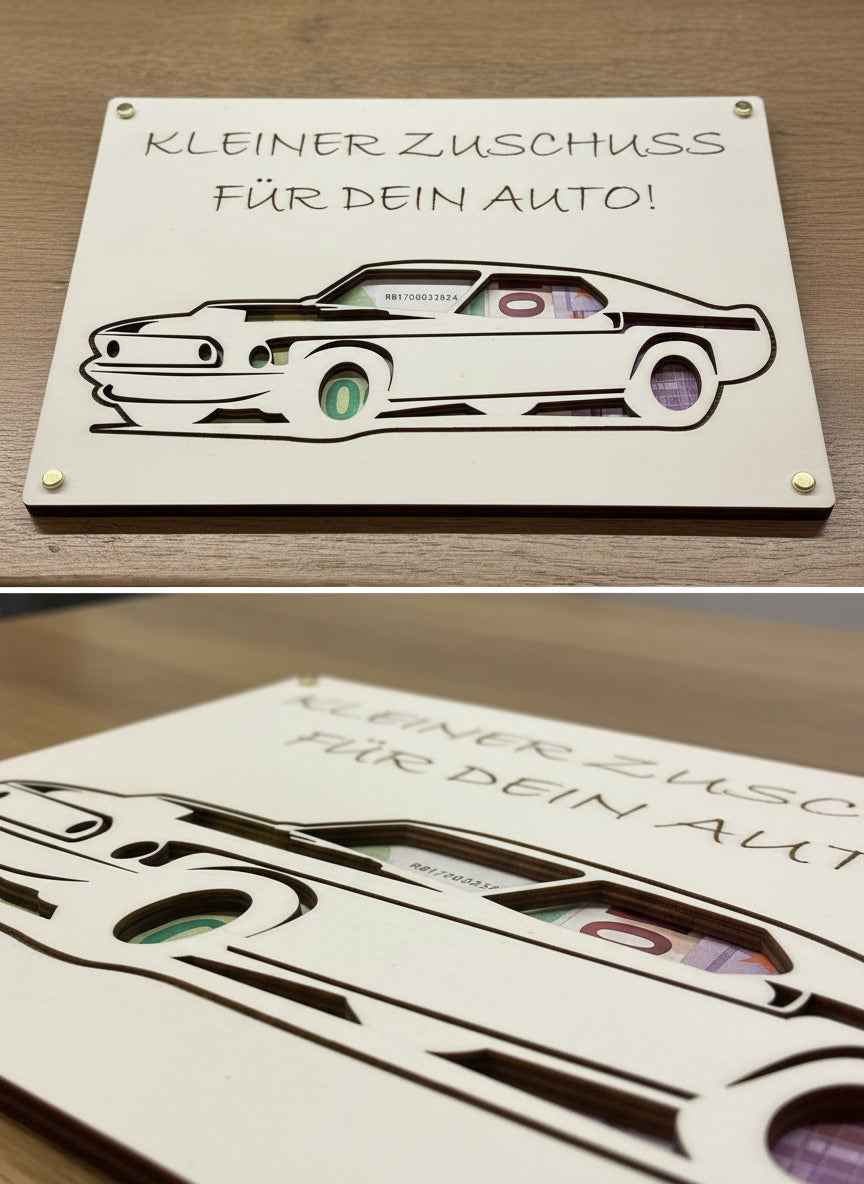 Kreatives Geldgeschenk aus Holz
