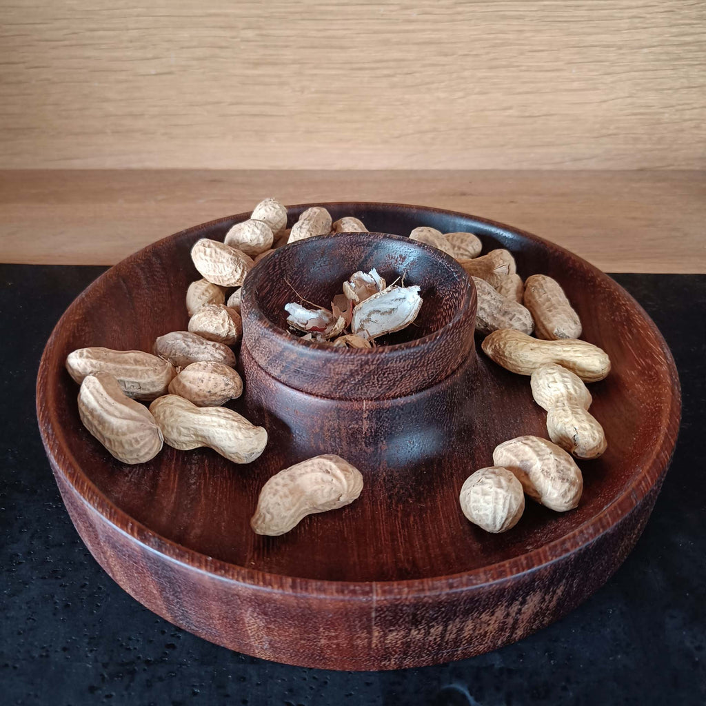 Obstschale | Knabberschale - Walnuss