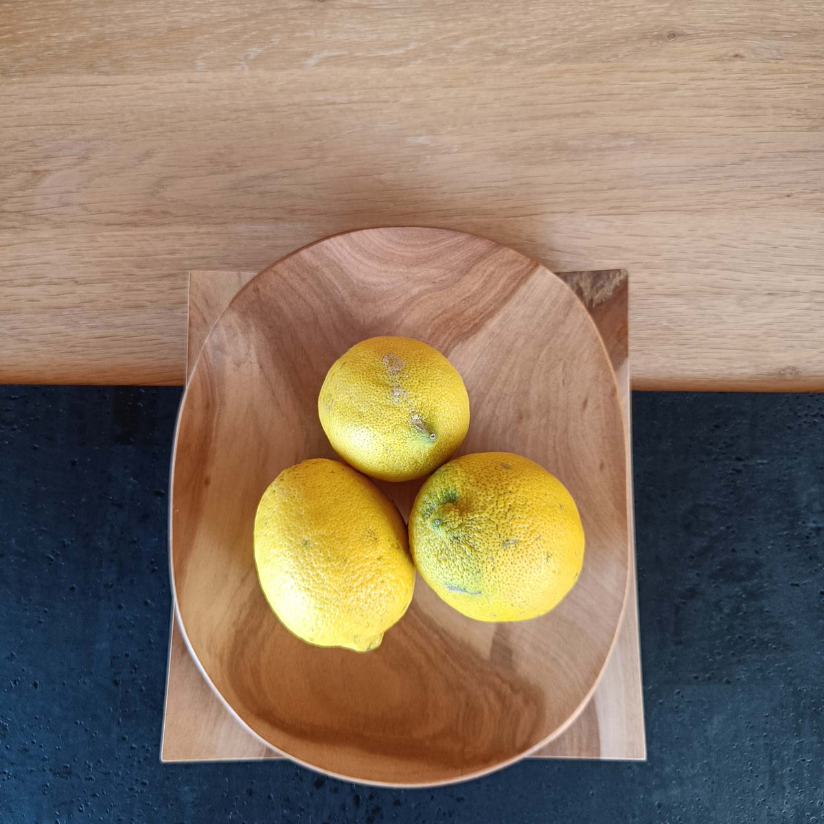 Holzschale | Obstschale | Dekoschale - Apfel