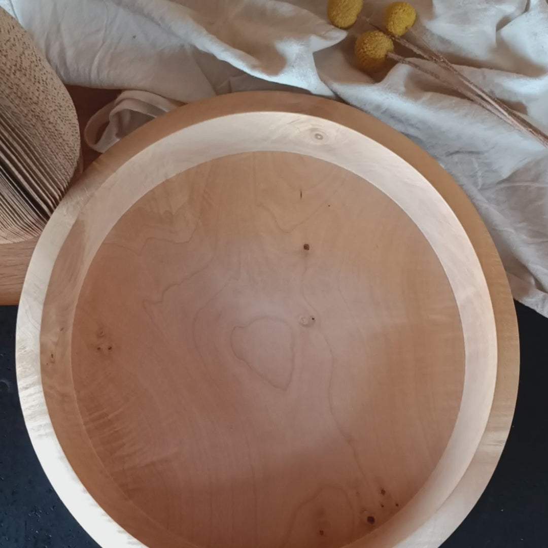 Holzschale | Obstschale | Dekoschale