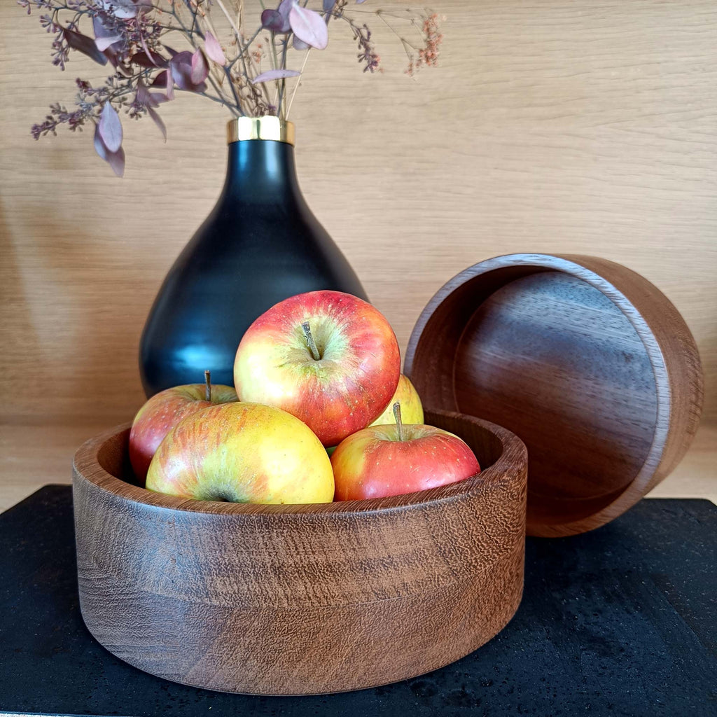 Holzschale | Obstschale | Dekoschale - Walnuss